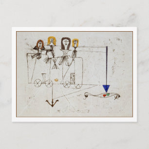 The Virtue Wagon van Paul Klee Briefkaart