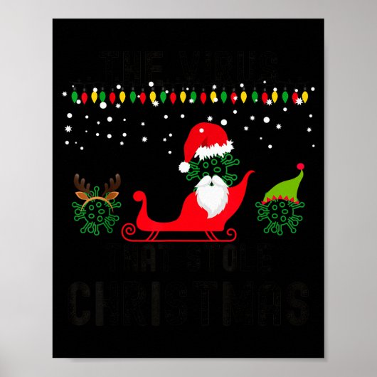 The Virus That Stole Christmas 2020 Tacky Ugly Xma Poster (Voorkant)