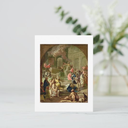 The Vision of St. Benedict, c.1760 Briefkaart (Staand voorkant)