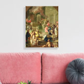 The Vision of St. Benedict, c.1760 Canvas Afdruk (Insitu (Woonkamer))