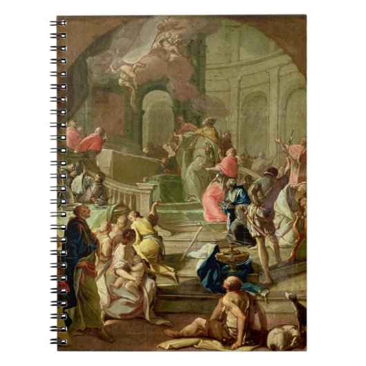 The Vision of St. Benedict, c.1760 Notitieboek (Voorkant)