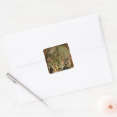 The Vision of St. Benedict, c.1760 Vierkante Sticker (Envelop)