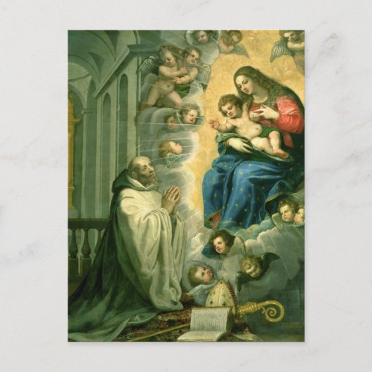 The Vision of St. Bernard, 1634 Briefkaart (Voorkant)