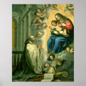 The Vision of St. Bernard, 1634 Poster (Voorkant)