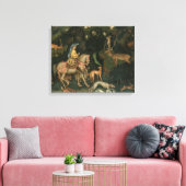 The Vision of St. Eustachius, c.1438-42 Canvas Afdruk (Insitu (Woonkamer))