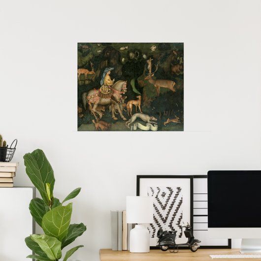 The Vision of St. Eustachius, c.1438-42 Poster (Thuiskantoor)