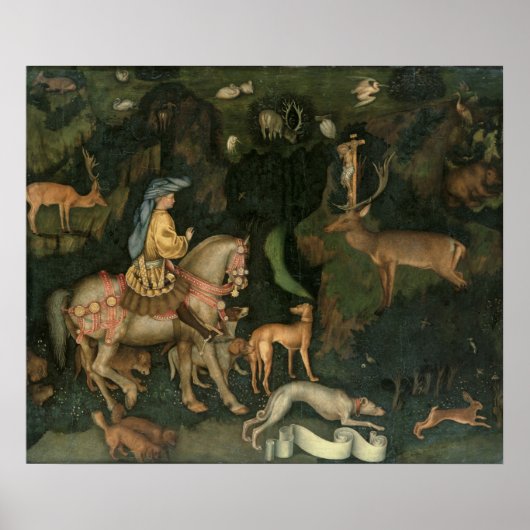 The Vision of St. Eustachius, c.1438-42 Poster (Voorkant)