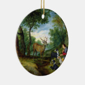 The Vision of St. Hubert, c.1620 (oil on panel) Keramisch Ornament (Rechts)