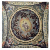 The Vision of St. John on Patmos, 1520-23 (fresco) Tegeltje (Voorkant)