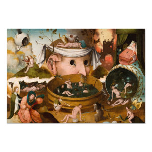 The Vision of Tondal, 1479, by Hieronymus Bosch Foto Afdruk