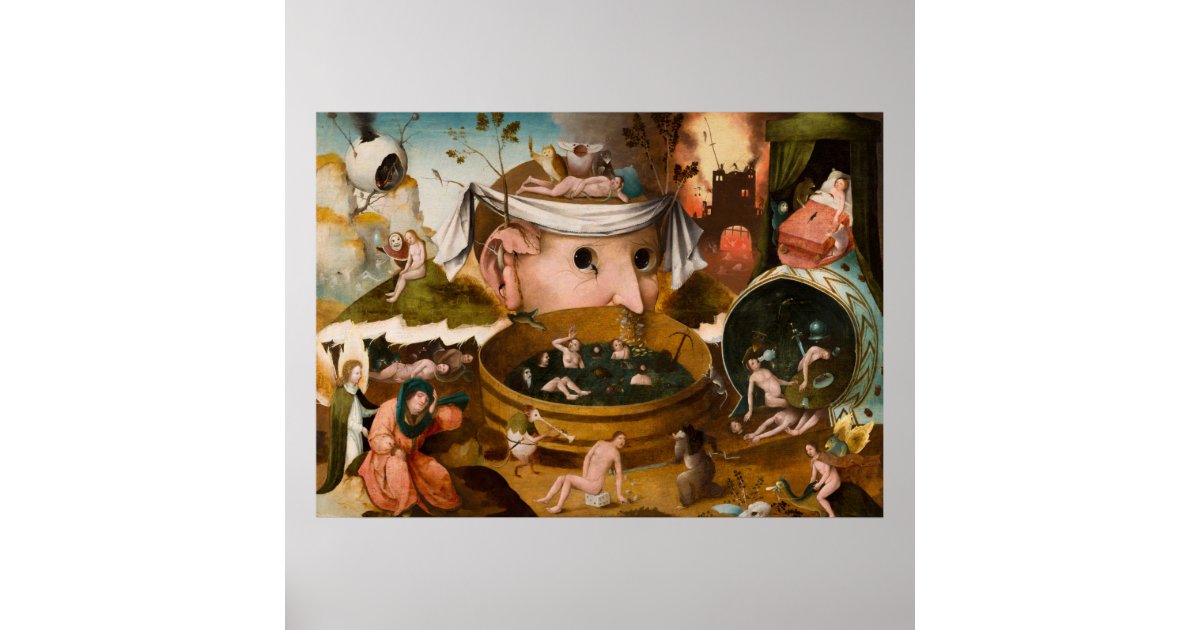 The Vision Of Tondal 1479 By Hieronymus Bosch Poster Zazzle nl