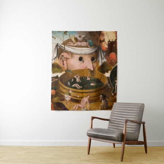 The Vision of Tondal, 1479, by Hieronymus Bosch Wandkleed (In situ)