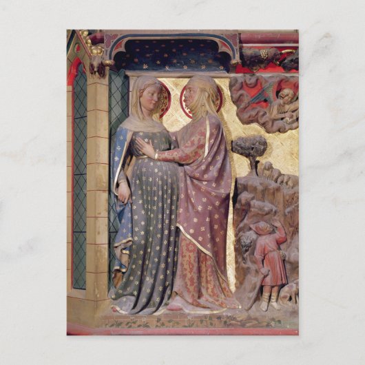 The Visitation, 1340-51 Briefkaart (Voorkant)