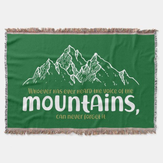 The Voice of the Mountains Deken (Voorkant)