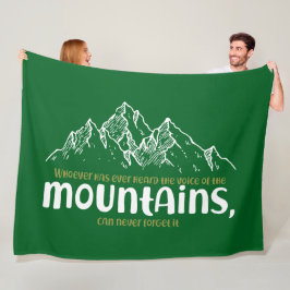 The Voice of the Mountains Fleece Deken