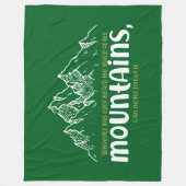 The Voice of the Mountains Fleece Deken (Voorkant)