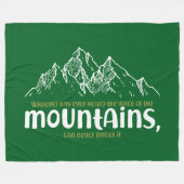 The Voice of the Mountains Fleece Deken (Voorkant (Horizontaal))