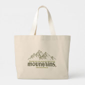 The Voice of the Mountains Grote Tote Bag (Achterkant)