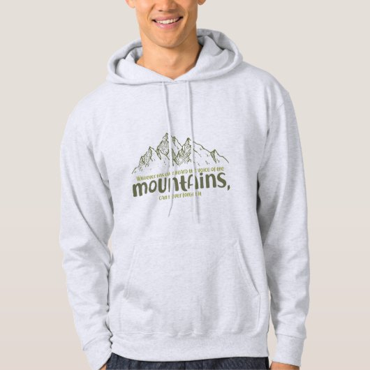 The Voice of the Mountains Hoodie (Voorkant)