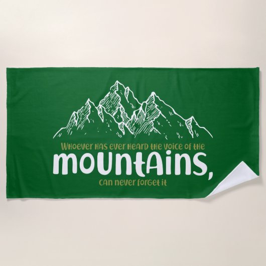 The Voice of the Mountains Strandlaken (Voorkant)