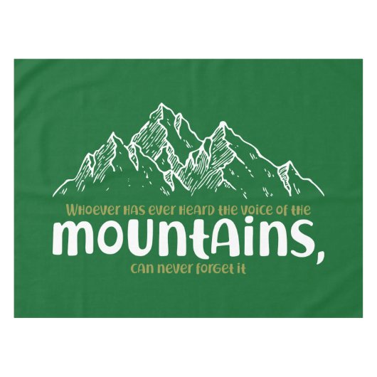 The Voice of the Mountains Tafelkleed (Voorkant (Horizontaal))