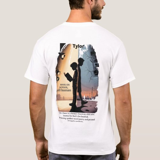 The voice of Tylor's poetry T-shirt (Achterkant)