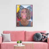 The Voice Painting by Alfred Fox Canvas Afdruk (Insitu (Woonkamer))