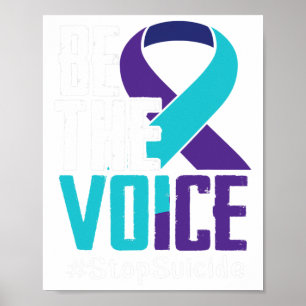 The Voice Stop Zelfmoordbewustzijn Geestelijke Gez Poster