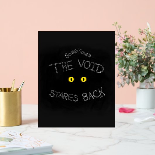 The Void Stares Back Acryl Bord (Huwelijk)