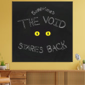 The Void Stares Back Canvas Afdruk (Insitu (Woonkamer))