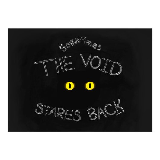 The Void Stares Back Foto Afdruk (Voorkant)