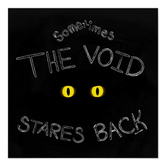 The Void Stares Back Perfect Poster (Voorkant)