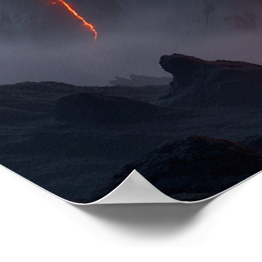 The Volcanic Forge Dragon Poster (Hoek)