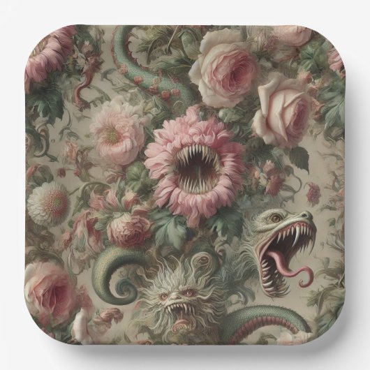 The Voracious Verdants – Gothic Victorian Papieren Bordje (Voorkant)