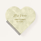 The Vow Books – Personalized His and Her Timeless Notitieboek (Voorkant)