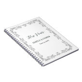 The Vow Books – Personalized His and Her Timeless  Notitieboek (Rechterzijde)