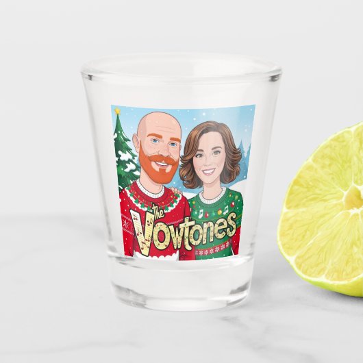 The Vowtones - Christmas Shot Glass Glas (Voorkant)