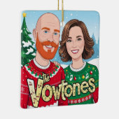 The Vowtones - Kerst Keramisch Plein Ornament (Rechts)