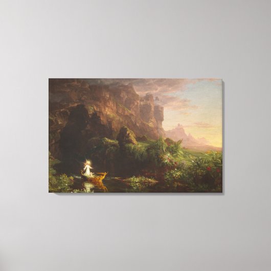 The Voyage of Life: Childhood, 1842 (olie op doek) Canvas Afdruk (Voorkant)