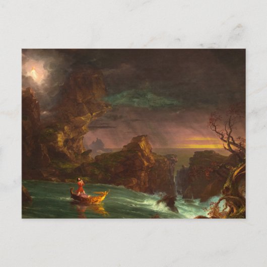 The Voyage of Life, Manhood, 1842, van Thomas Cole Uitnodiging Briefkaart (Voorkant)