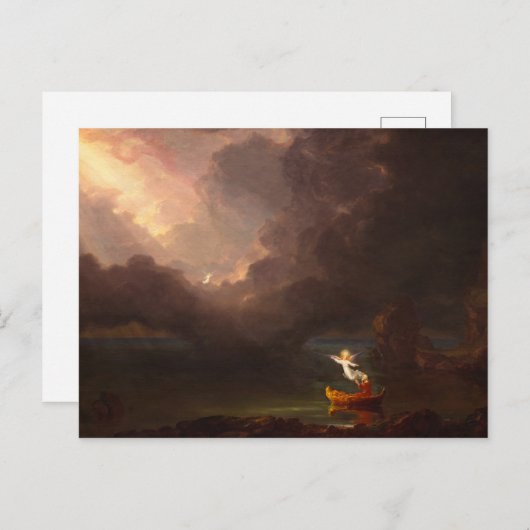 The Voyage of Life, Old Age, 1842, van Thomas Cole Uitnodiging Briefkaart (Voorkant / Achterkant)