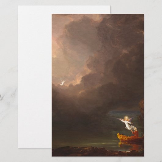 The Voyage of Life Old Age Thomas Cole 1842 Briefpapier (Voorkant / Achterkant)