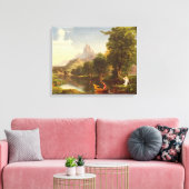 The Voyage of Life: Youth, 1842 (oil on canvas) Canvas Afdruk (Insitu (Woonkamer))