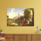 The Voyage of Life: Youth, 1842 (oil on canvas) Canvas Afdruk (Insitu (Woonkamer))