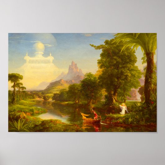 The Voyage of Life Youth by Thomas Cole Poster (Voorkant)