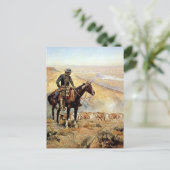 "The Wagon Boss" door Charles M Russell Briefkaart (Staand voorkant)
