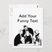 The Waiter - Restaurant Humor Briefkaart (Voorkant / Achterkant)
