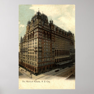 The Waldorf Astoria, New York City 1908  Poster