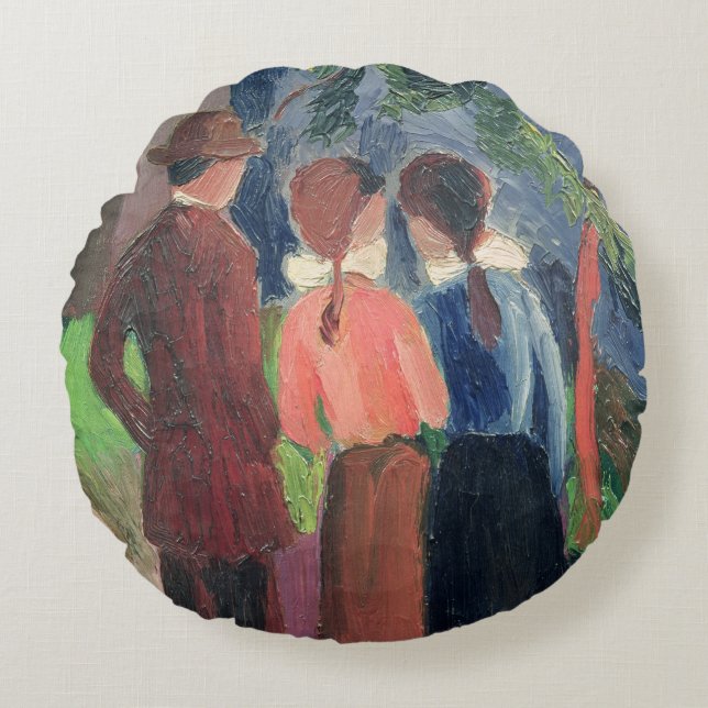 The Walk, 1914 Rond Kussen (Voorkant)