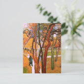 The Walk: Falling Leaves by Vincent van Gogh Briefkaart (Staand voorkant)